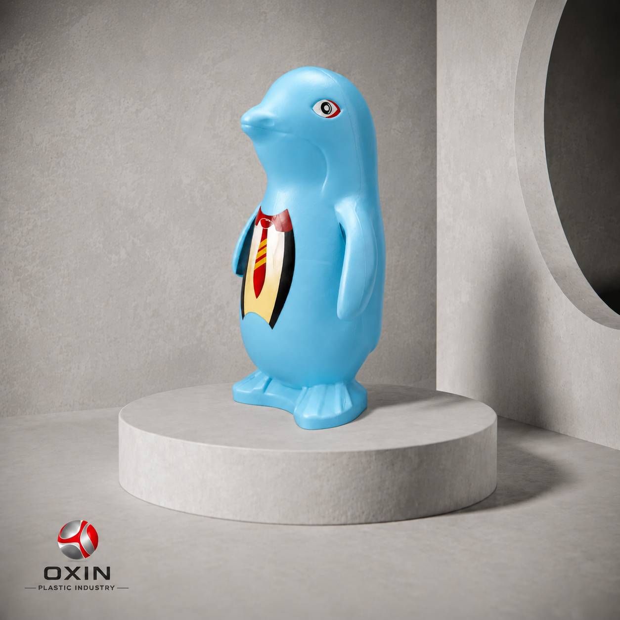 Oxin Penguin Plastic Coin Bank (Kids Money Box)