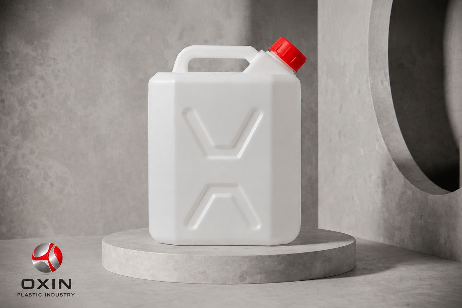 Oxin 10L Slim Plastic Jerry Can