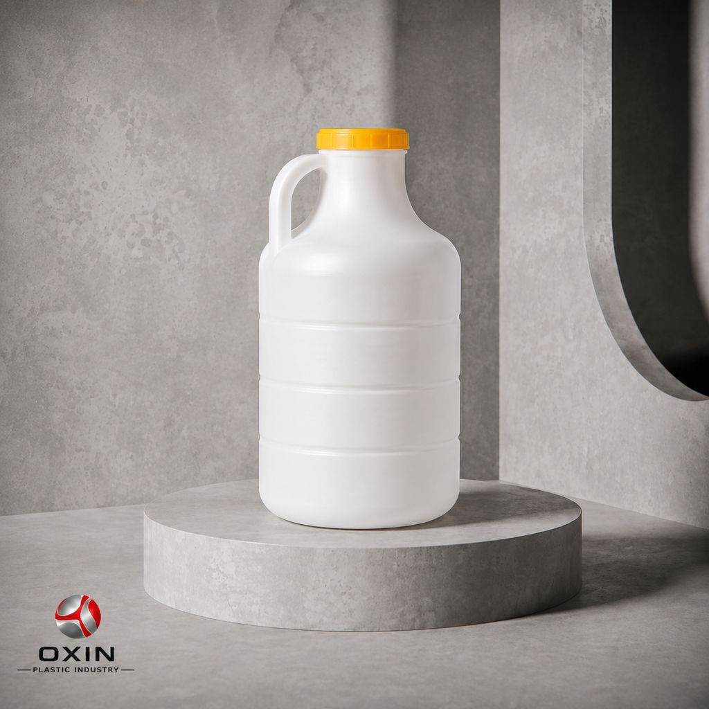 Bentic 16-Kg Heavy-Duty Round Plastic Jug / Handled Food-Grade Drum